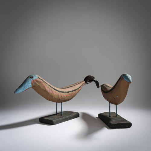 Pair of birds (rooster and hen), 1967