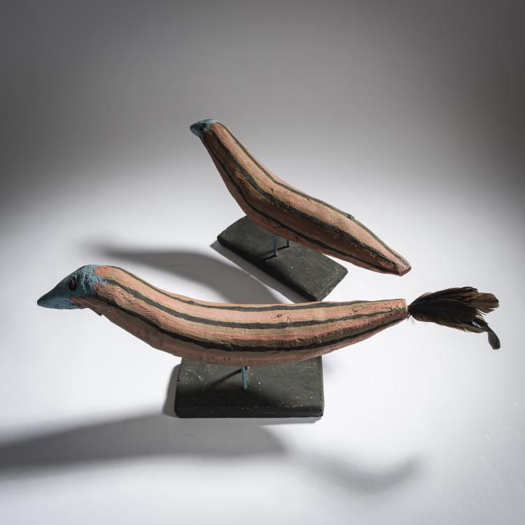 Bild 4 zu Objekt, Pair of birds (rooster and hen), 1967, Erich B&ouml;deker, 157C 657