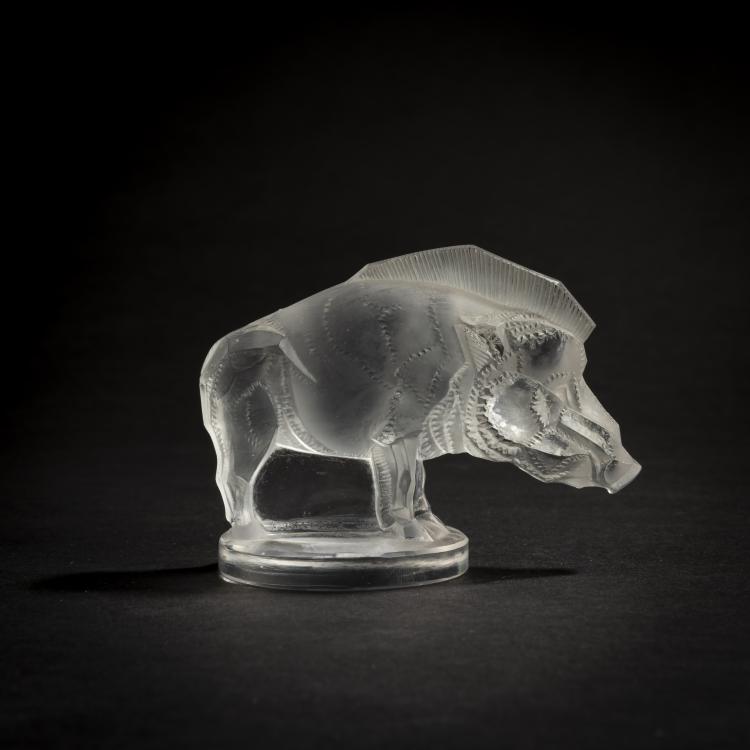 Hauptbild zu Objekt, 'Sanglier' paperweight, 1929, Ren&eacute; Lalique, Lalique, Ren&eacute;, Wingen-sur-Moder, 156A 47