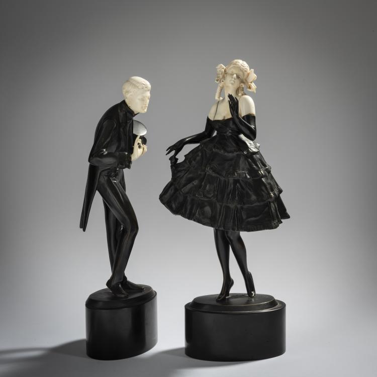 Bild 1 zu Objekt, Figurenpaar, um 1920, Bruno Zach, 156C 409