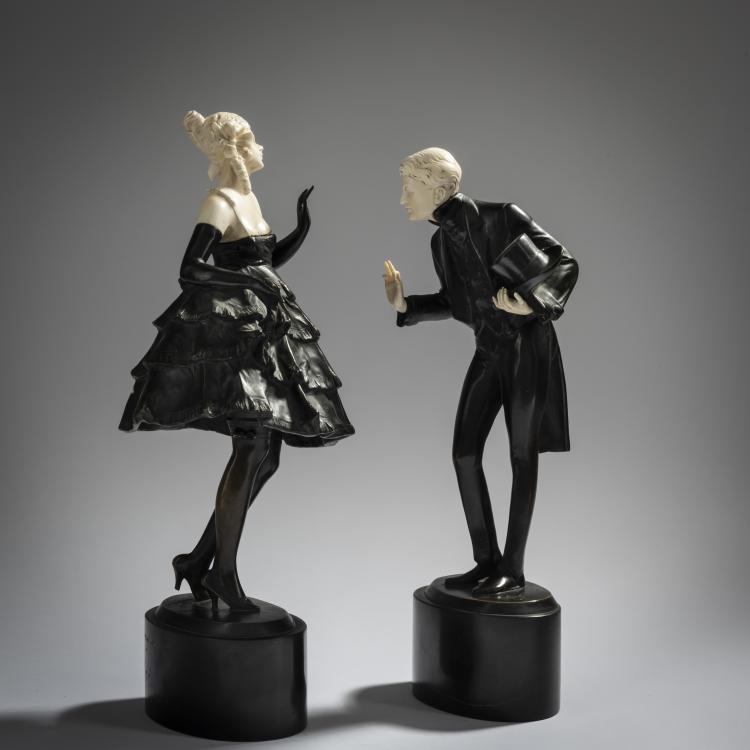 Bild 2 zu Objekt, Figurenpaar, um 1920, Bruno Zach, 156C 409