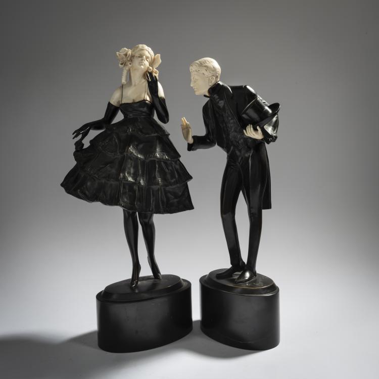 Bild 8 zu Objekt, Figurenpaar, um 1920, Bruno Zach, 156C 409