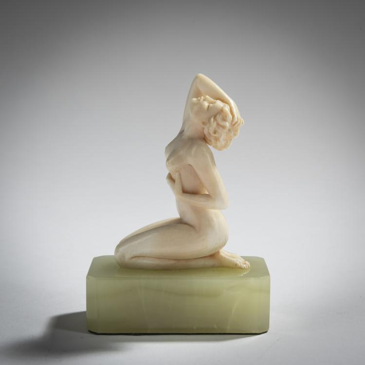 Hauptbild zu Objekt, Akt 'Posing', um 1920, Ferdinand Preiss, 156C 384