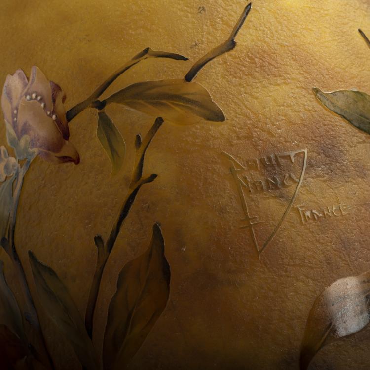 Bild 3 zu Objekt, 'Cognassier du Japon' vase, c. 1910, Antonin Daum, Daum Fr&egrave;res, Nancy, 156B 146