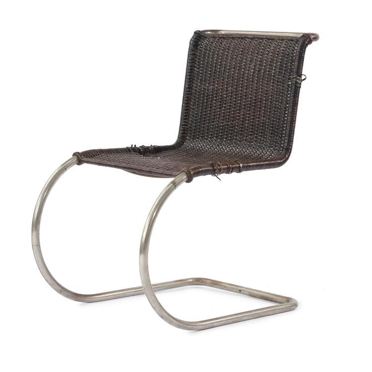 Hauptbild zu Objekt, 'MR 10' - 'Weissenhof' chair, 1927, Ludwig Mies van der Rohe, Josef M&uuml;ller, Berlin oder Bamberg Metallwerkst&auml;tten, Berlin, 157A 18