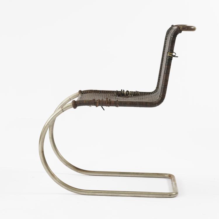 Bild 1 zu Objekt, 'MR 10' - 'Weissenhof' chair, 1927, Ludwig Mies van der Rohe, Josef M&uuml;ller, Berlin oder Bamberg Metallwerkst&auml;tten, Berlin, 157A 18