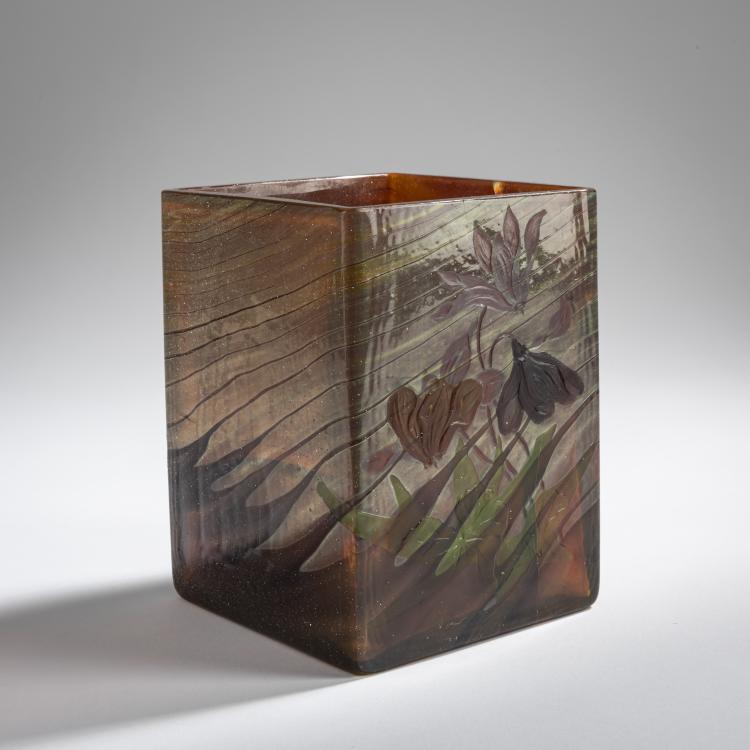 Hauptbild zu Objekt, Marquetry-vase 'Renoncules', 1898-1900, Emile Gall&eacute;, Gall&eacute;, &Eacute;mile, Nancy, 156B 187