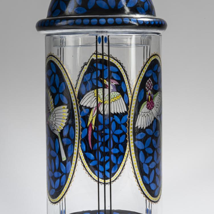 Bild 2 zu Objekt, Deckelvase, um 1916-18, Karl Pohl (zugeschrieben), Haida, Glasfachschule, 156B 304