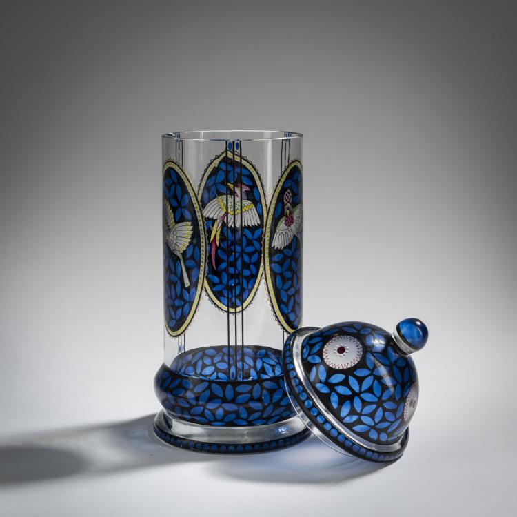 Bild 3 zu Objekt, Deckelvase, um 1916-18, Karl Pohl (zugeschrieben), Haida, Glasfachschule, 156B 304