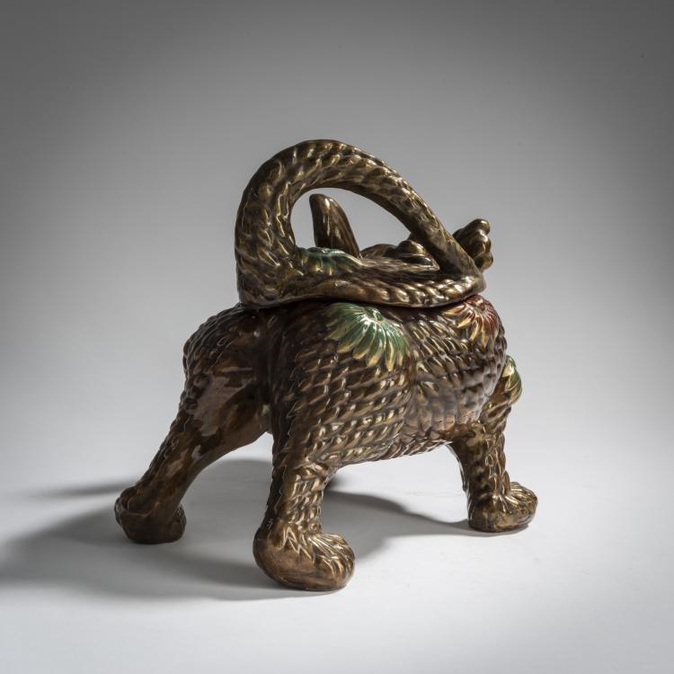 Bild 3 zu Objekt, Historistic covered bowl, c. 1870, Emile Gall&eacute;, Gall&eacute;, &Eacute;mile, Nancy, 156C 595