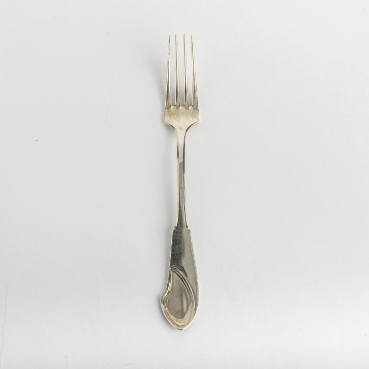 Hauptbild zu Objekt, Dessertgabel 'Modell I', 1903, Henry van de Velde, Koch & Bergfeld, Bremen, 156C 428