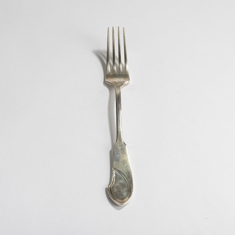 Hauptbild zu Objekt, 'Model I' dessert fork, 1903, Henry van de Velde, Koch & Bergfeld, Bremen, 160A 5