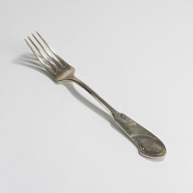 Bild 2 zu Objekt, 'Model I' dessert fork, 1903, Henry van de Velde, Koch & Bergfeld, Bremen, 160A 5