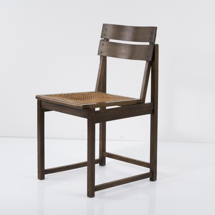 Hauptbild zu Objekt, Chair c. 1926, Erich Dieckmann, Bauhochschule Weimar (zugeschrieben), 157A 4