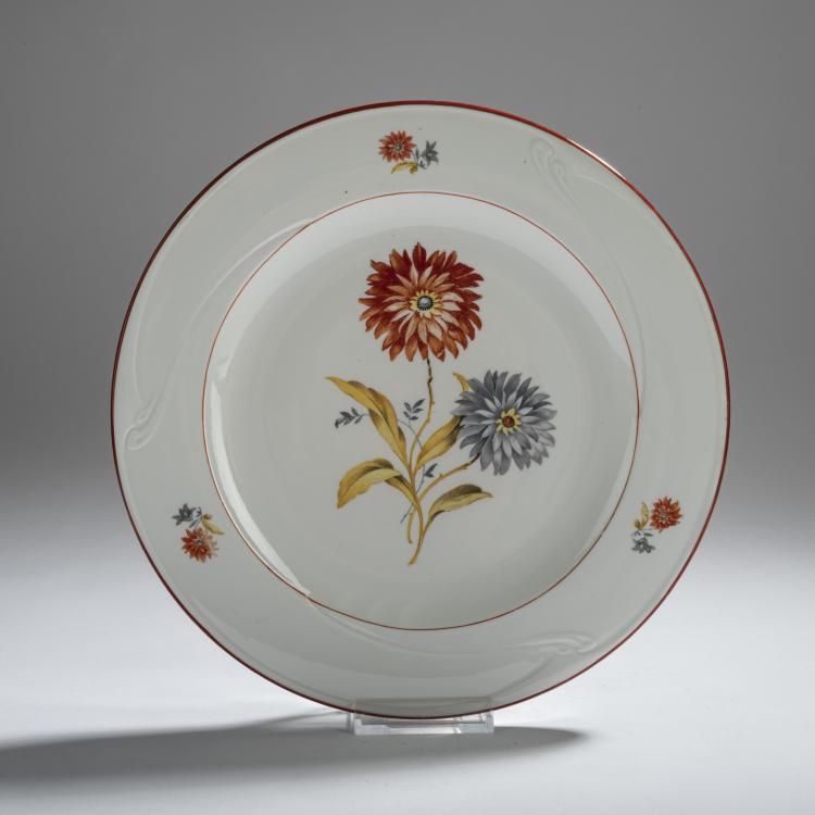 Hauptbild zu Objekt, Speiseteller 'Peitschenhieb', 1903/04, Henry van de Velde, Meissen, KPM, 156C 663