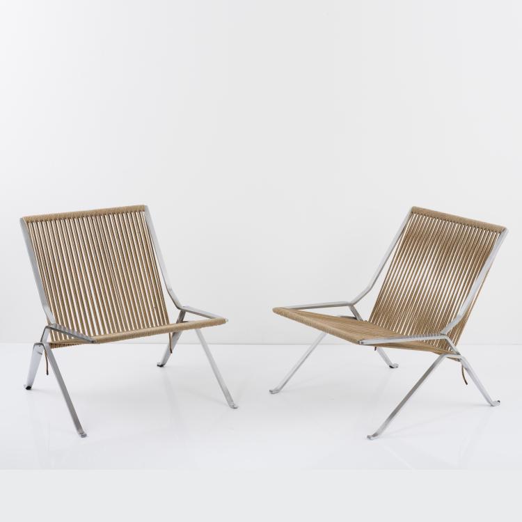 Hauptbild zu Objekt, 2 'PK 25' - 'Element chairs', 1952, Poul Kjaerholm, Hansen, Fritz, Aller&oslash;d, 157B 287