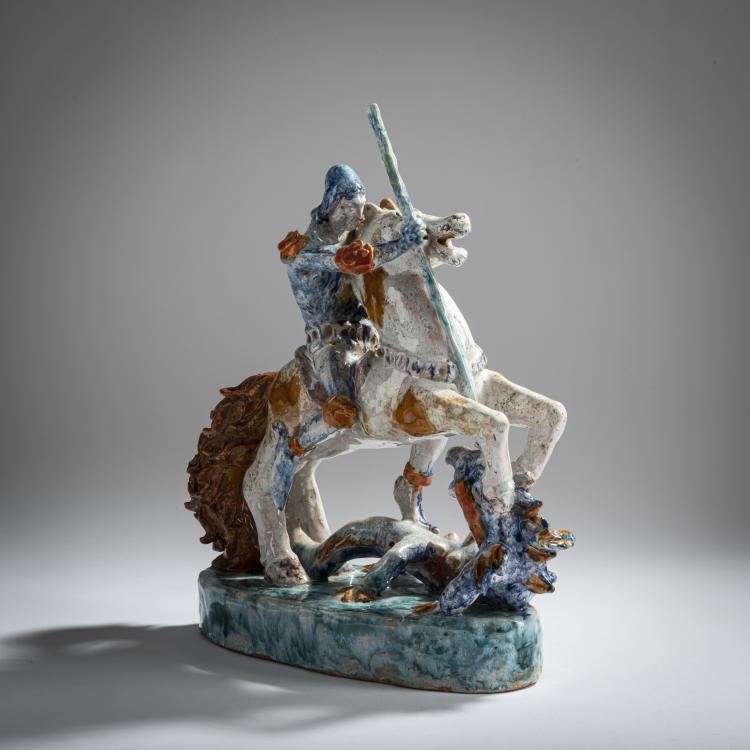 Bild 1 zu Objekt, 'Saint George', c. 1920, Dina Kuhn, 156C 585