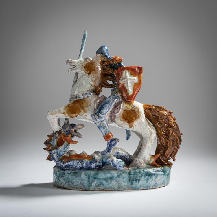 Bild 3 zu Objekt, 'Saint George', c. 1920, Dina Kuhn, 156C 585