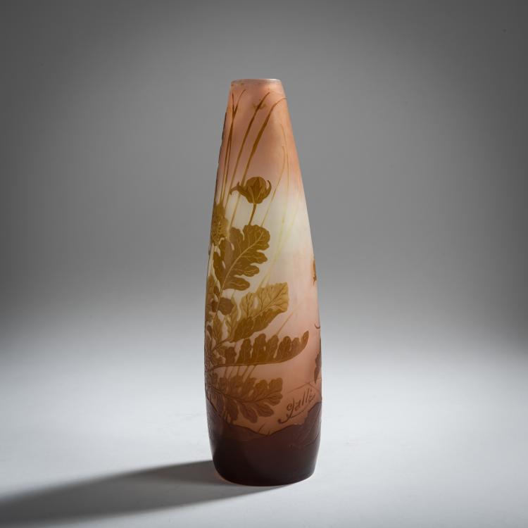 Bild 1 zu Objekt, 'G&eacute;raniums, Foug&egrave;res' vase, 1908-20, Emile Gall&eacute;, Gall&eacute;, &Eacute;tablissements, Nancy, 156B 204