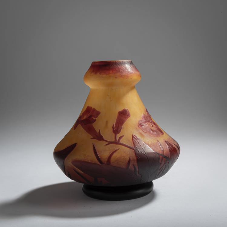 Hauptbild zu Objekt, Vase 'Bignones', um 1912, Antonin Daum, Daum Fr&egrave;res, Nancy, 156B 157