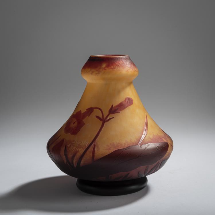 Bild 1 zu Objekt, Vase 'Bignones', um 1912, Antonin Daum, Daum Fr&egrave;res, Nancy, 156B 157