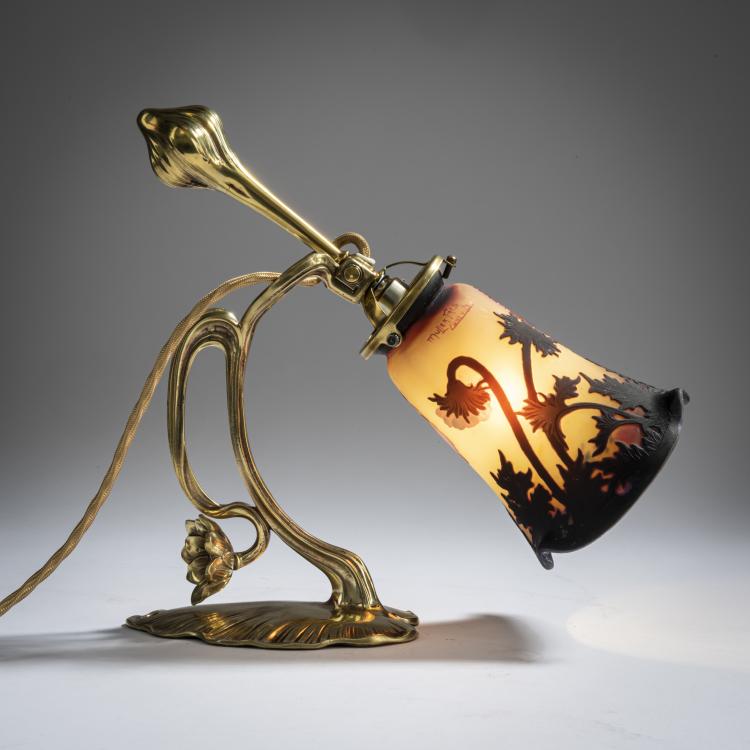 Hauptbild zu Objekt, Wandleuchte 'Coquelicots', um 1925, Muller Fr&egrave;res, Lun&eacute;ville, 156B 252