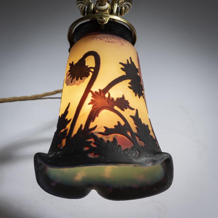 Bild 5 zu Objekt, Wandleuchte 'Coquelicots', um 1925, Muller Fr&egrave;res, Lun&eacute;ville, 156B 252