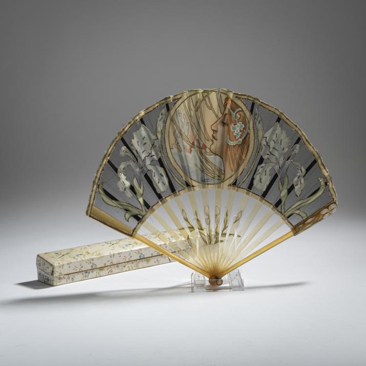 Bild 1 zu Objekt, Fan, c. 1900, F&eacute;lix Albert Gendrot, 156C 497