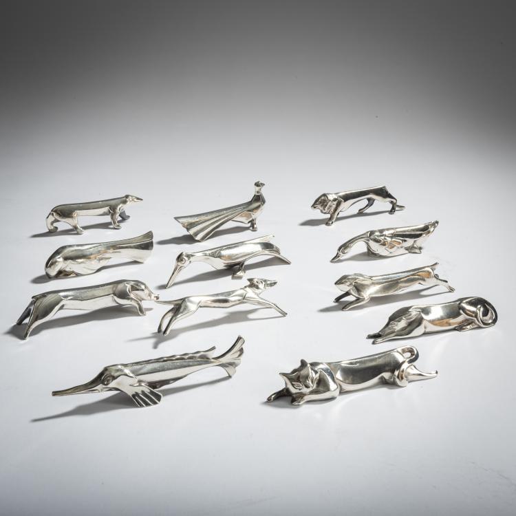 Bild 1 zu Objekt, Twelve knife rests, c. 1925, Christofle & Cie., Paris, 156C 544