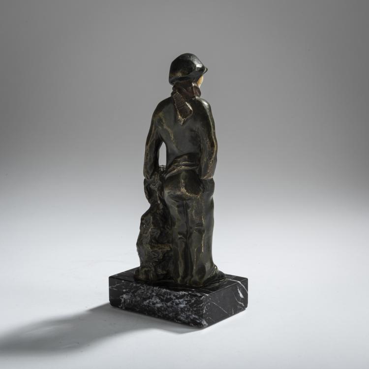 Bild 2 zu Objekt, Boy with a dog, c. 1920, Alfred Jorel, 156C 364