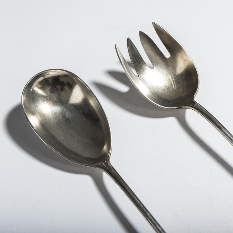 Bild 2 zu Objekt, Salatbesteck 'Herbstzeitlose', 1902, Heinrich Vogeler, Wilkens & S&ouml;hne, Bremen, 156C 457