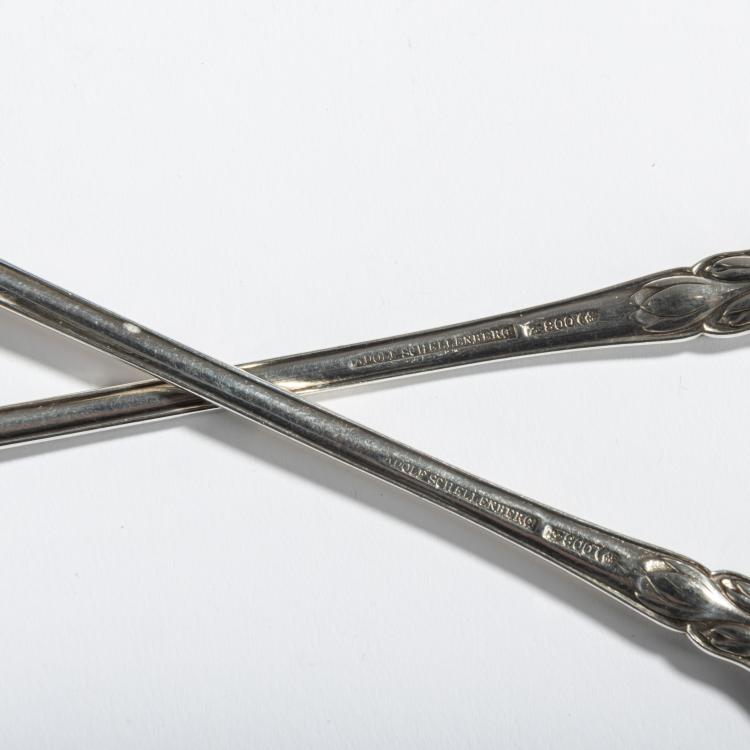 Bild 3 zu Objekt, Salatbesteck 'Herbstzeitlose', 1902, Heinrich Vogeler, Wilkens & S&ouml;hne, Bremen, 156C 457