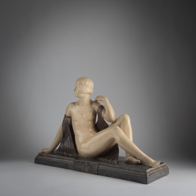 Bild 1 zu Objekt, Seated female nude, c. 1925, Jo&eacute; Descomps, 156D 791