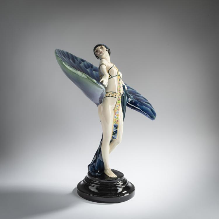 Bild 2 zu Objekt, Dancer in a feather costume, c. 1924/25, Paul Philippe, Goldscheider, Friedrich, Wien, 156D 815