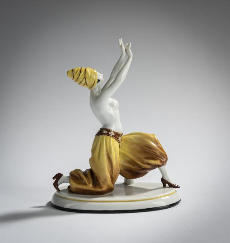 Hauptbild zu Objekt, Orientalische T&auml;nzerin, 1920er Jahre, Galluba & Hofmann, Ilmenau, 156D 710