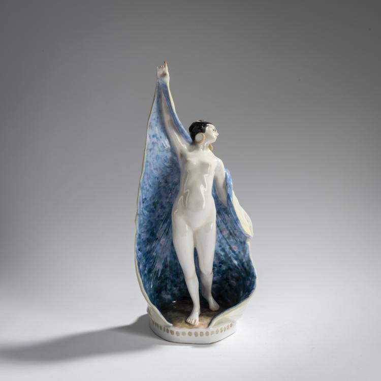 Hauptbild zu Objekt, Schleiert&auml;nzerin, 1919, Ens, Karl, Volkstedt, 156D 708