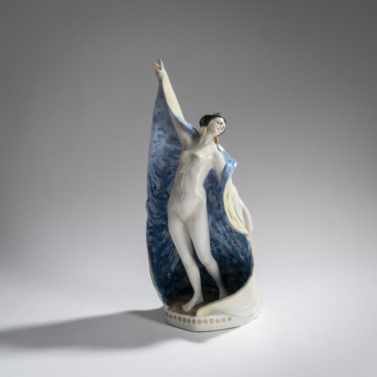 Bild 1 zu Objekt, Schleiert&auml;nzerin, 1919, Ens, Karl, Volkstedt, 156D 708