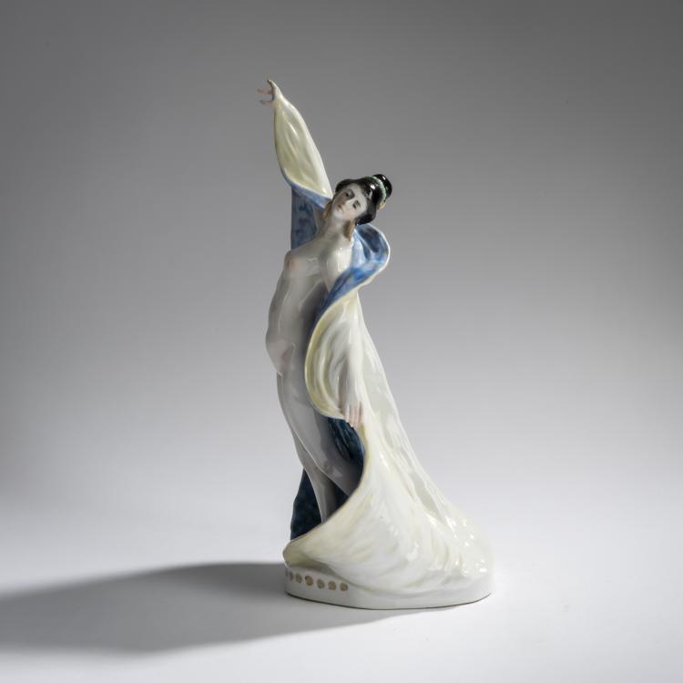 Bild 2 zu Objekt, Schleiert&auml;nzerin, 1919, Ens, Karl, Volkstedt, 156D 708