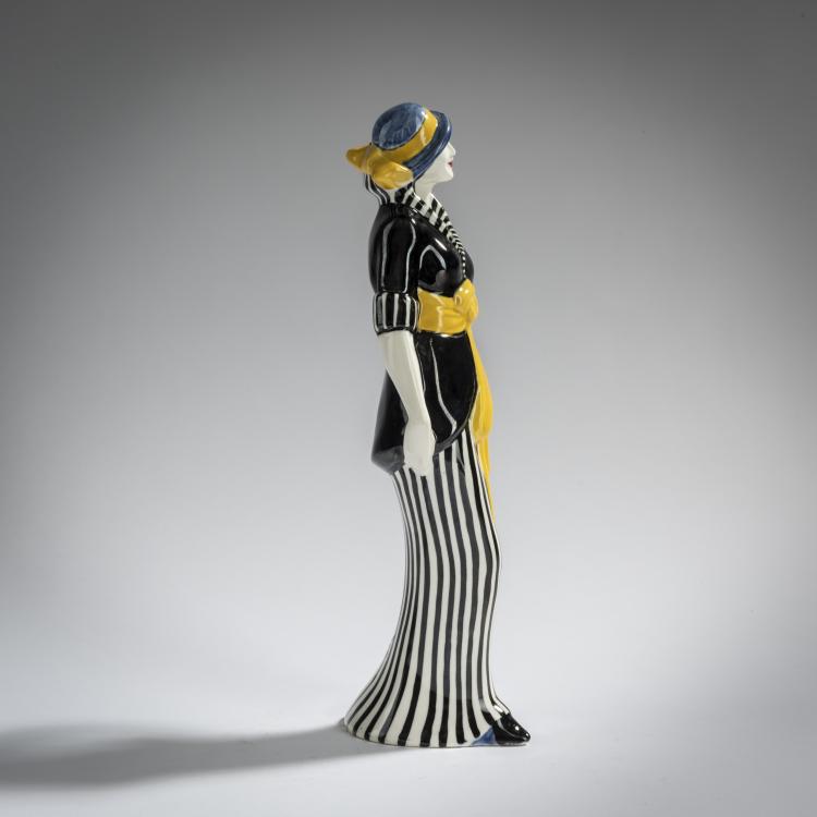 Bild 3 zu Objekt, Fashion lady, model for the German Werkbund exhibition, Cologne 1914, Annie Offterdinger, W&auml;chtersbacher Steingutfabrik, Schlierbach, 156D 790