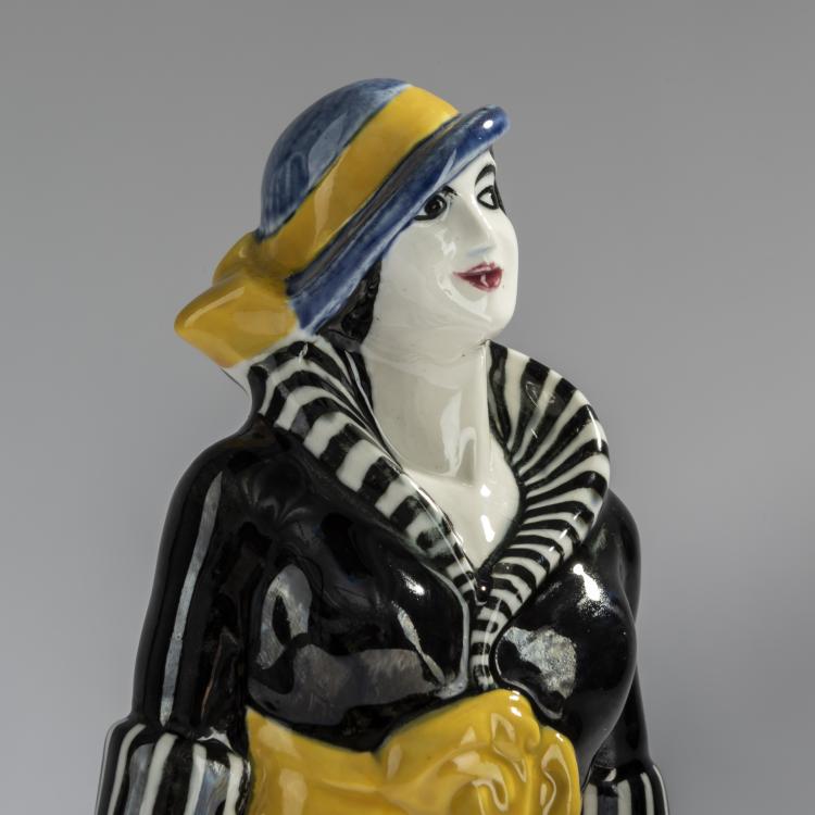 Bild 4 zu Objekt, Fashion lady, model for the German Werkbund exhibition, Cologne 1914, Annie Offterdinger, W&auml;chtersbacher Steingutfabrik, Schlierbach, 156D 790