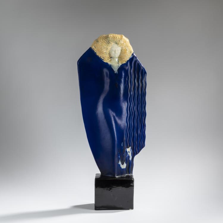 Hauptbild zu Objekt, Figur im Stile der Wiener Secession, um 1900, Wien, Kunstgewerbeschule, 156D 846