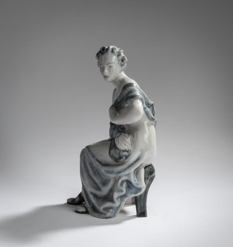Bild 3 zu Objekt, Sitzende, 1920er Jahre, Karlsruhe, Majolika-Manufaktur, 156D 788