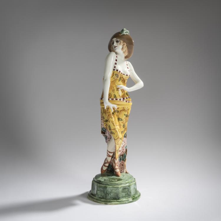 Bild 1 zu Objekt, T&auml;nzerin in Pose, um 1923, Josef Lorenzl, Goldscheider, Friedrich, Wien, 156D 812