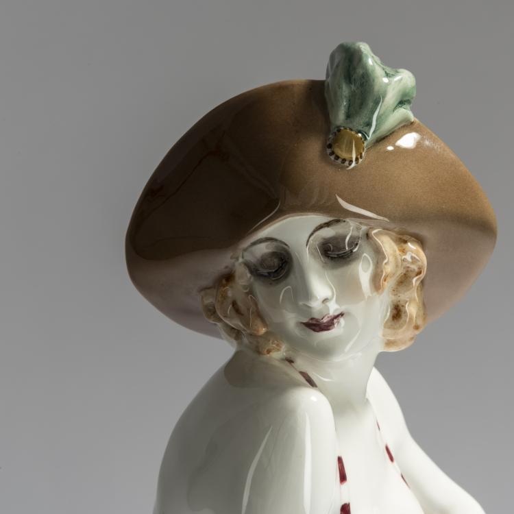 Bild 7 zu Objekt, T&auml;nzerin in Pose, um 1923, Josef Lorenzl, Goldscheider, Friedrich, Wien, 156D 812