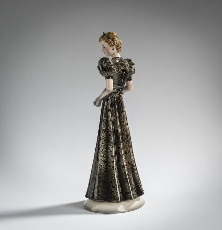 Bild 5 zu Objekt, Dame in grauem Kleid, um 1930, Stephan Dakon, Keramos, Wiener Kunst-Keramik und Porzellanmanufaktur, 156D 835