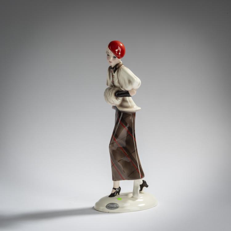 Bild 2 zu Objekt, Schreitende Dame, um 1934, Josef Lorenzl, Goldscheider, Friedrich, Wien, 156D 826