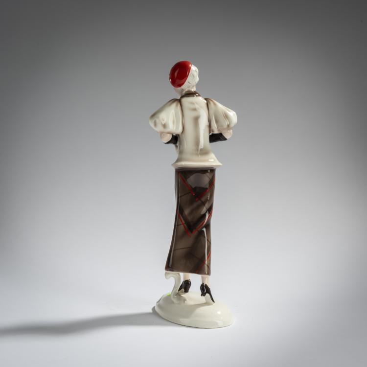 Bild 3 zu Objekt, Schreitende Dame, um 1934, Josef Lorenzl, Goldscheider, Friedrich, Wien, 156D 826