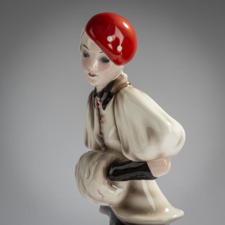 Bild 4 zu Objekt, Schreitende Dame, um 1934, Josef Lorenzl, Goldscheider, Friedrich, Wien, 156D 826