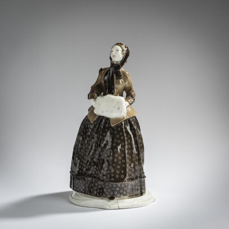 Bild 1 zu Objekt, 'Lady with a Muff', 1906, Josef Wackerle, Nymphenburg, KPM, 156D 749