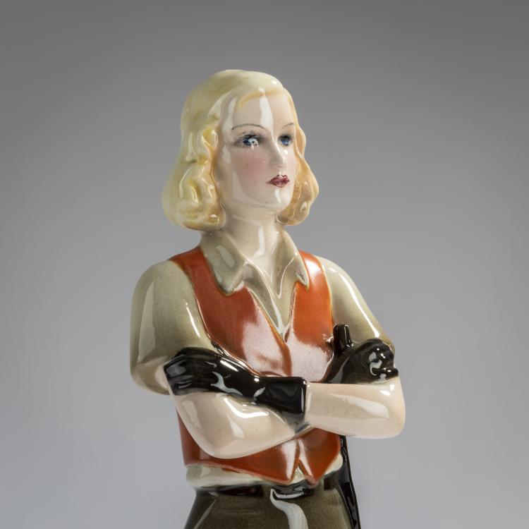 Bild 4 zu Objekt, Young woman in riding dress, c. 1930, Stephan Dakon, Keramos, Wiener Kunst-Keramik und Porzellanmanufaktur, 156D 836